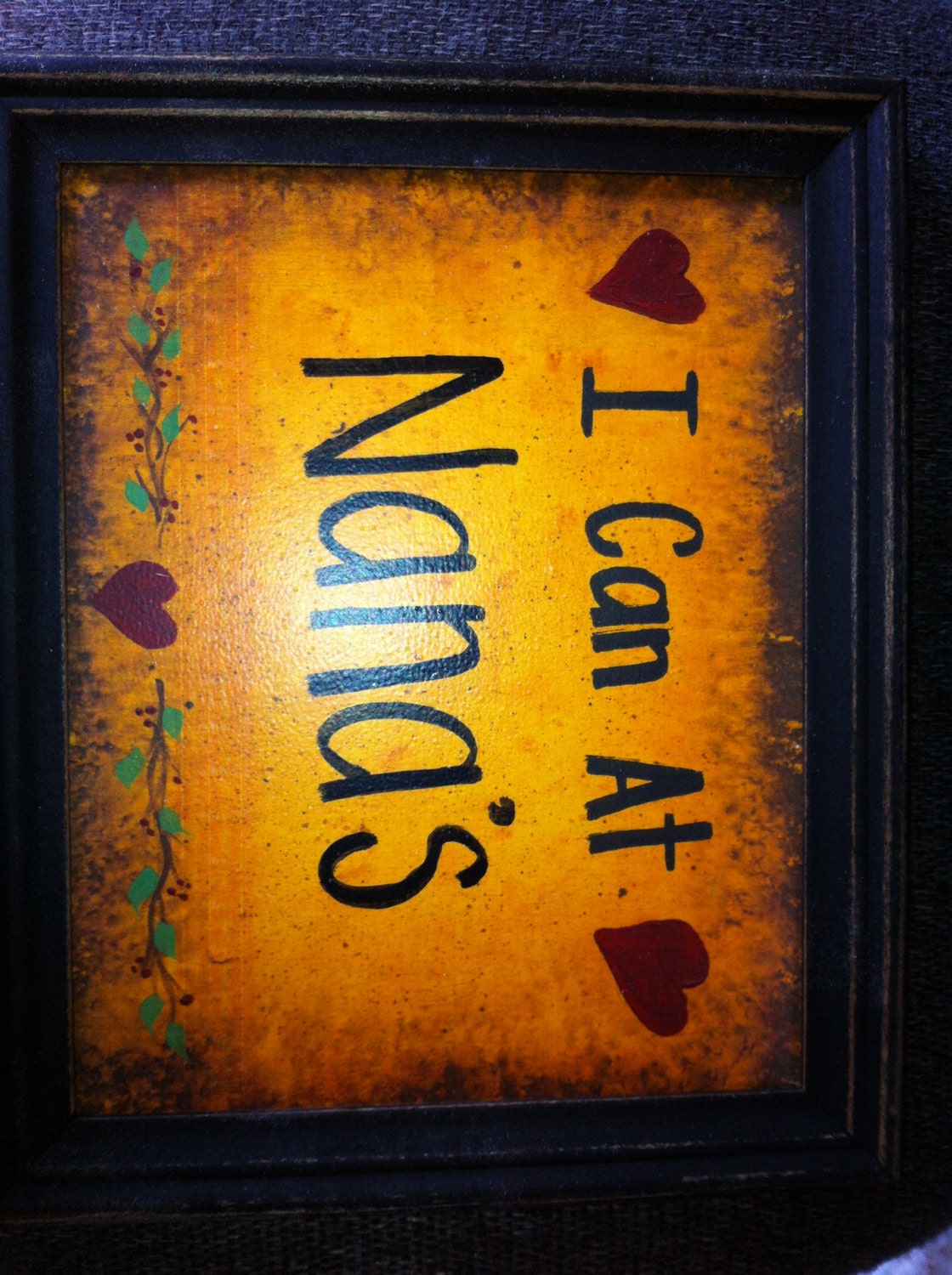 I Can At NANAS sign framed print grandmother nana gift custom granny nonni mimi Gigi