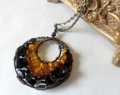 Queen Bee Wire Wrapped Necklace