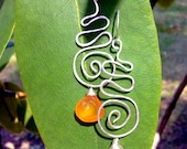 Honey Drop Sterling Spirals
