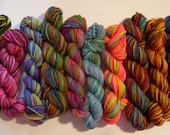 Wool yarn, Sock Yarn, Mini Skein, Amigurumi, knitting yarns
