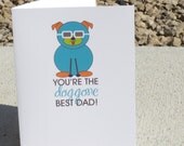 Dog Father's Day Card - Puppy Dog Dad Card