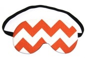 Orange Chevron Sleep Eye Mask