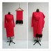 1960s Lilli Diamond Pink Dress with Mink Tail Shawl