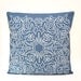 Navy and White Emulate Pillow Cover in Navy