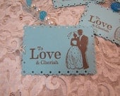 To Love and Cherish Wish Tree Wedding Tags Bridal Shower