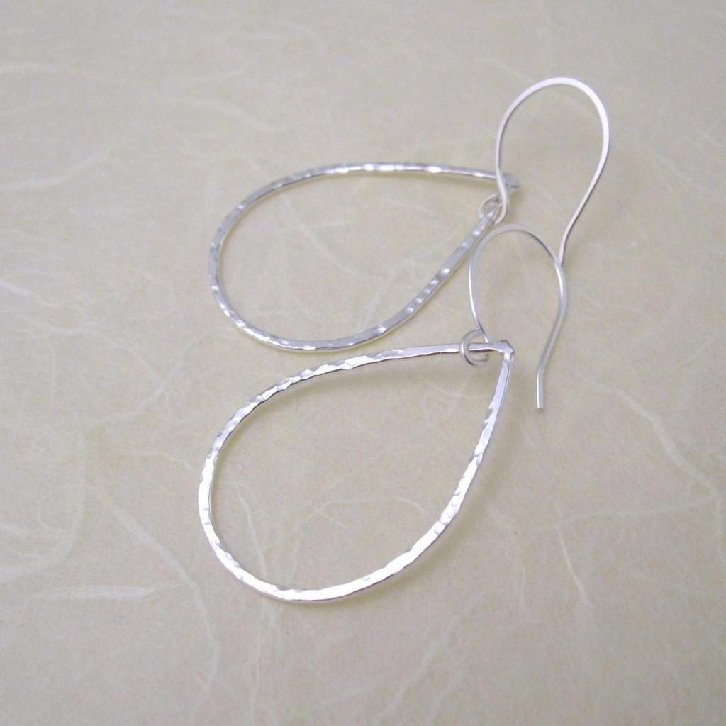 Sparkle Teardrop Earrings - handcrafted sterling silver jewellery