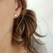 SPEECH BUBBLE STUDS sterling silver mismatched or matching speech bubble stud earrings / Talk, chat, speak, hello, comic book, fun handmade
