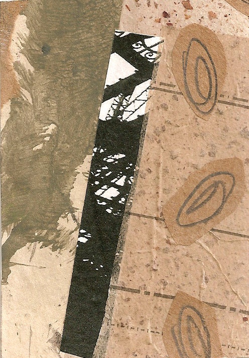 Winter Comes - Original Collage ACEO Art Card