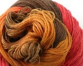 Hand Dyed Angora Silk Laceweight Yarn 435yds 50g Memories of Fall