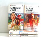 4 Vintage Romance Mystery Novels - Harlequin Mystique - Mod Books Lot