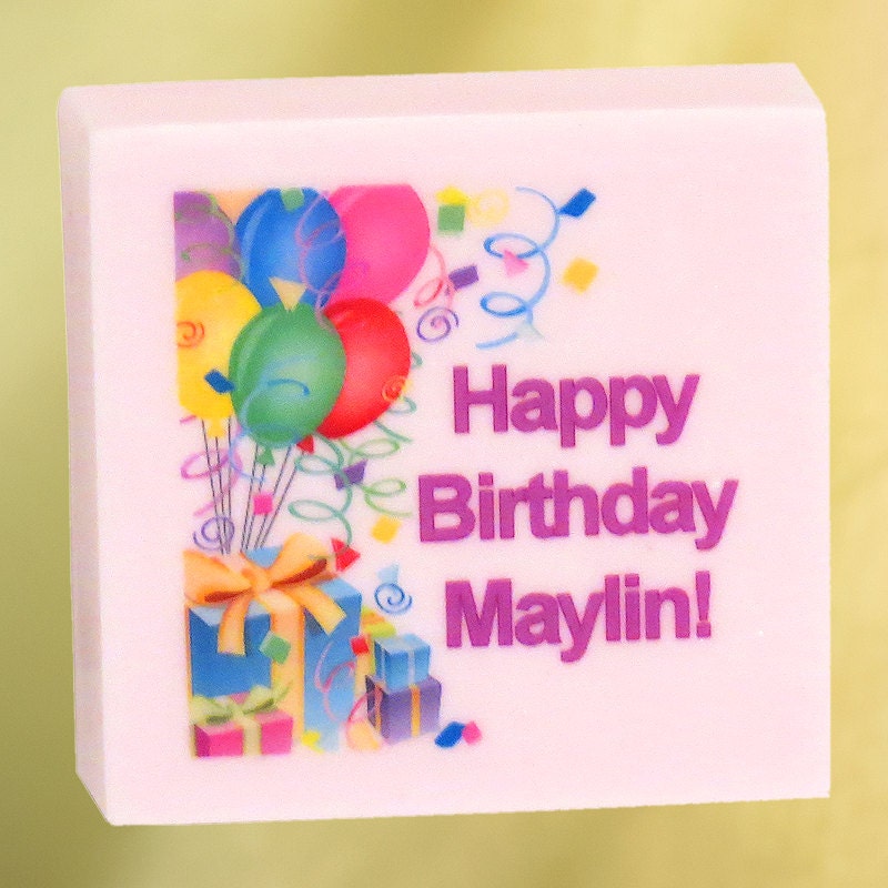 Personalized Happy Birthday Soap