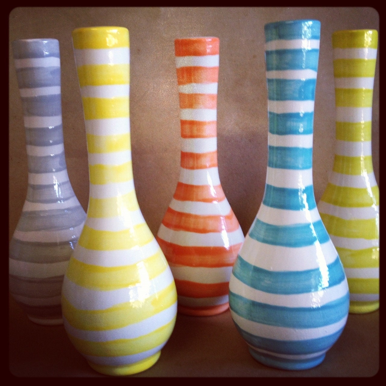 Stripes of all types are so right // Skinny Stripe Vase