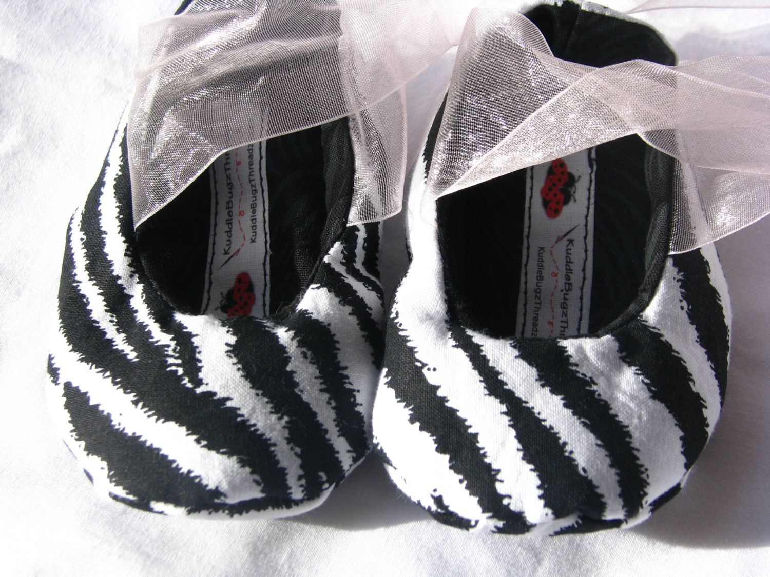 Zebra Print Ballet Slippers, Mary Janes, Baby Booties