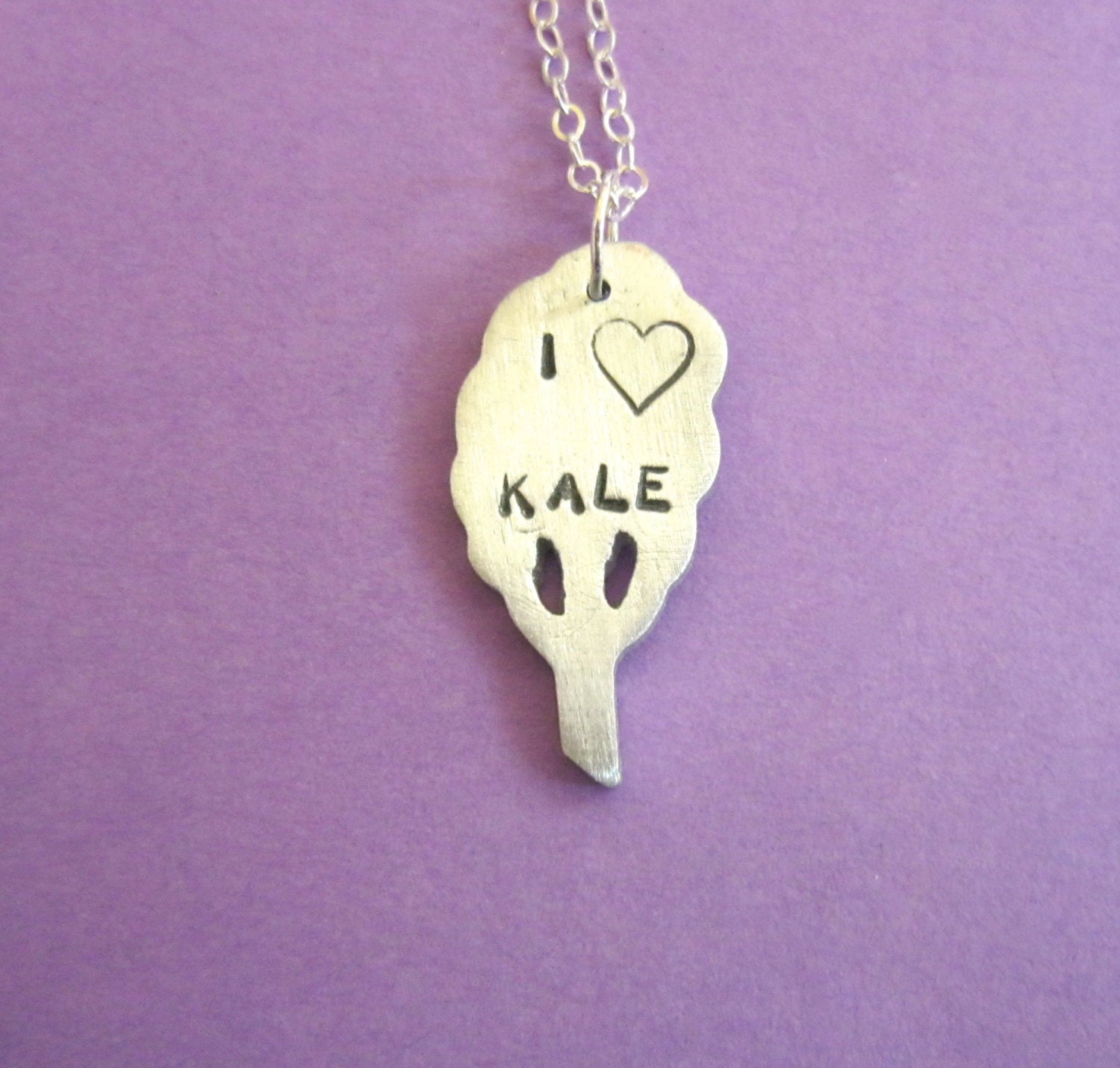 I Heart Kale Earth Friendly Pendant