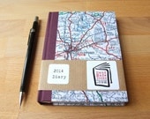 No 15: 2014 Diary with 1923 Printed Guildford Map Covers & Free Worldwide Shipping