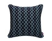 Knitted Pillow Cover - 18x18in/45x45cm - TAKI - Navy