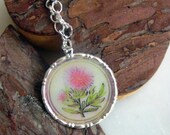 19th Century Thistle Flower Pendant