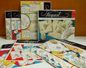8 Vintage Vogart Transfer Patterns for Embroidery : Kittens, Bluebirds, Bears, Flowers, Fruit