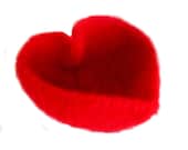 Sweetheart Red Felted Heart Shaped Bowl For your Valentine