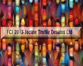Fiber Art Artist Made Fabric Weave Abstract Mixed Media Bowling Pins