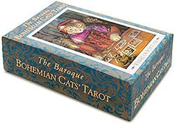 Tarot deck - Baroque Bohemian Cats' Tarot standard-sized cards. Third version 2011.