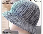 Instant Etsy Download PATTERN - DOBOSH Bucket Hat Crochet Pattern Cool Cotton Comfort