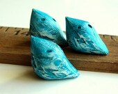 RESERVED LISTING - Handmade Polymer Clay Blue Bird Bead