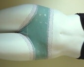 Silver Anchor Mint Green Panties XS Pixie