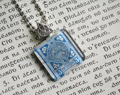 Irish Postage Stamp Necklace - Irish Necklace Celtic Cross Stamp St Patrick's Day Irish Jewelry - Vintage Postage Stamp Ireland