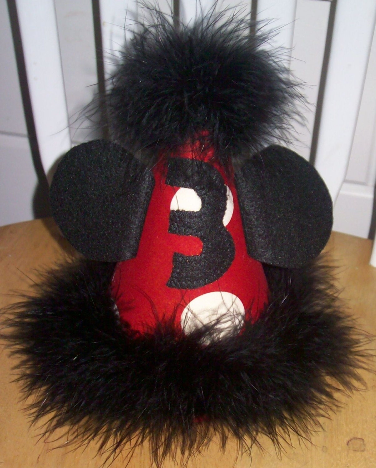 Minnie Mickey Mouse Birthday Party hat - Babies 1st Birthday Party hat - any age - Mickey Minnie Ears Il_570xn