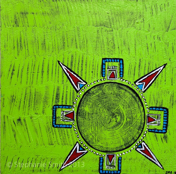 Original Mandala Art: A Safe Space Inspirational Meditative Reflective