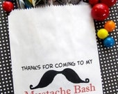 Mustache Candy Bags, Mustache Birthday party,  Favor bags, Candy Buffet, Birthday party, Sweets, Treats, Set of 24