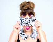 Screen printed leather glasses case
