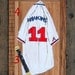 Baseball Peg Rack - Personalized Bat - Hand-Painted Natural Wood - NY Yankees - SF Giants - Texas Rangers