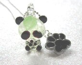 Penelope Panda Bear glow in the dark necklace
