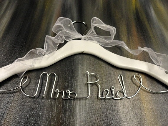 Custom Hangers Bridal Dress Hangers by OriginalBridalHanger