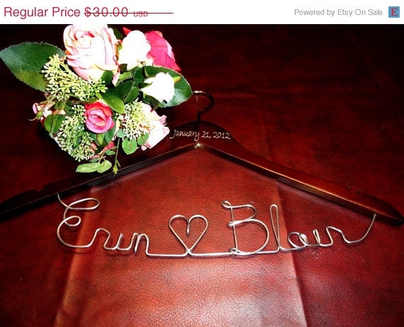 20% OFF SALE Wedding Dress Hanger Bridal Hangers Bridal Dress Hangers by OriginalBridalHanger
