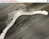 20% OFF SALE White Wedding Dress Hangers Bridal Hangers by OriginalBridalHanger on Etsy