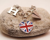 Harry Styles 1D directioner paper airplane charm bracelet