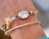 Jane. vintage style,friendship,beaded,string bracelet. Tiedupmemories