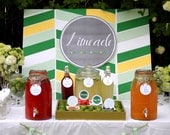 limeade bar wedding or party drink station printable files