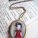 SPRING SALE -- Elegant Oval Art Locket -My Captain... We've reached the end of the world- D02