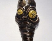 Copper Larva ZombieHead Pendant