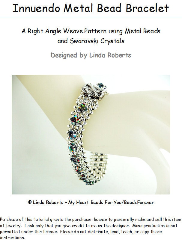 Beading Tutorial - Innuendo Metal Bead Bracelet Pattern