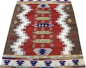 Flat Woven Southwestern Style Rug