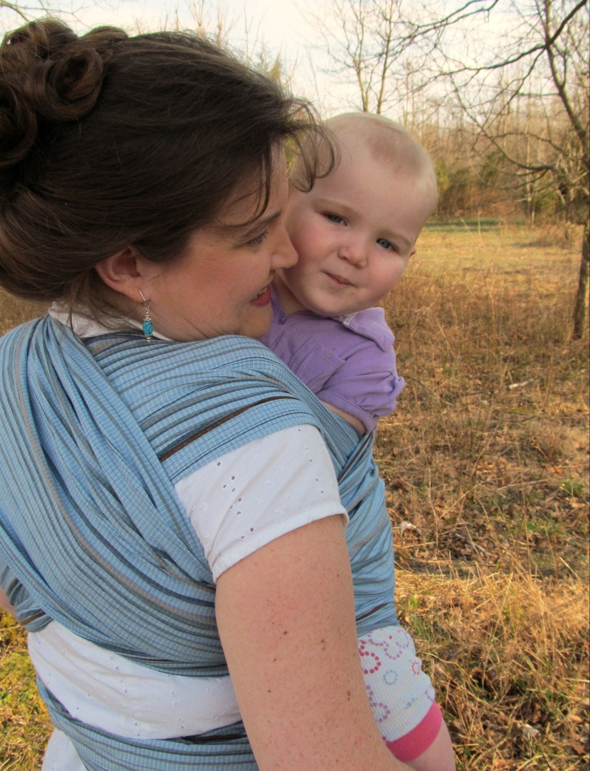 Baby Wrap Sling - Woven Cotton Blend - Wide non stretchy - includes DVD