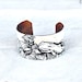 Handcrafted Jewelry - White Whale Cuff - Enamel & Glass Bracelet