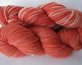 Stripe Set 2 Skeins Aerialist Sock 100% Superwash Merino Sock Fingering Color: Terra Cotta