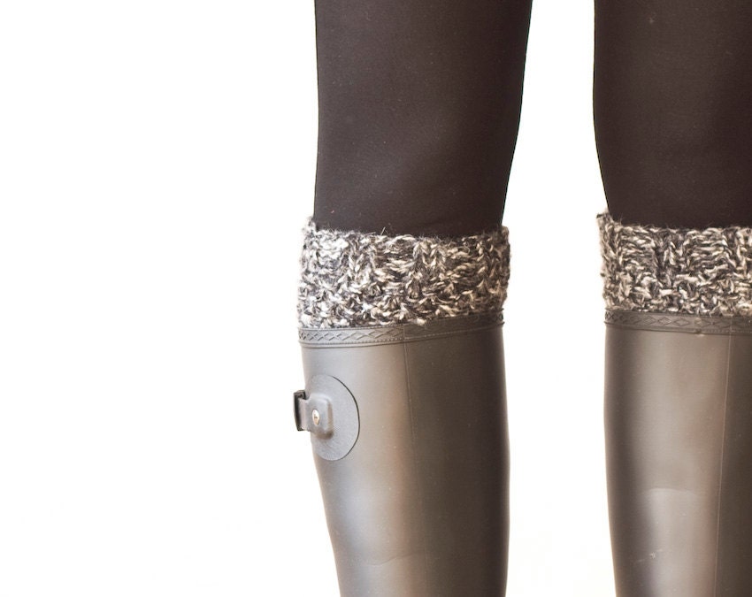 Grey Boot cuffs , boot toppers
