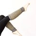 Leg warmers  in Grey with yellow dots